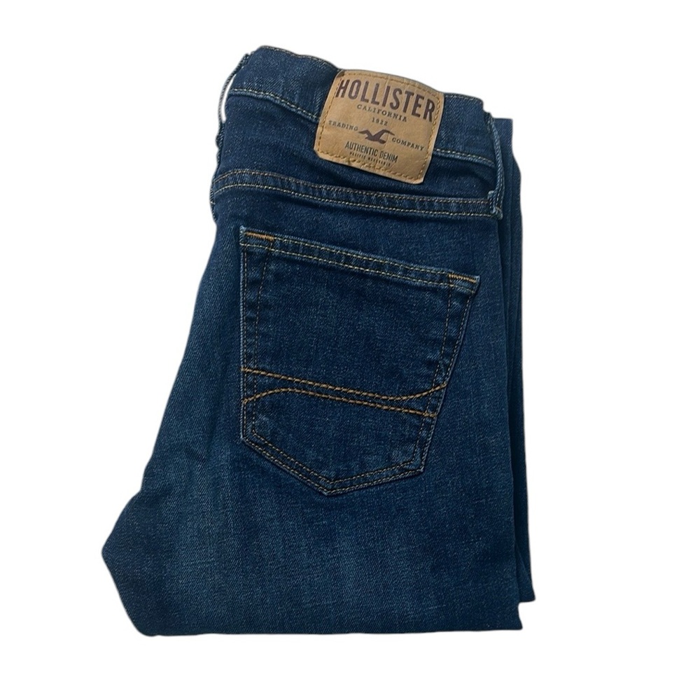 30/30 Hollister Dark Blue Slim Straight Jeans